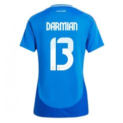 Dames Italië Matteo Darmian #13 Thuisshirt EK 2024 Voetbalshirts Korte Mouw