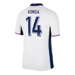 Engeland Ezri Konsa #14 Thuisshirt EK 2024 Voetbalshirts Korte Mouw