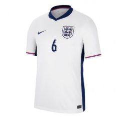 Engeland Marc Guehi #6 Thuisshirt EK 2024 Voetbalshirts Korte Mouw-1