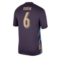 Engeland Marc Guehi #6 Uitshirt EK 2024 Voetbalshirts Korte Mouw