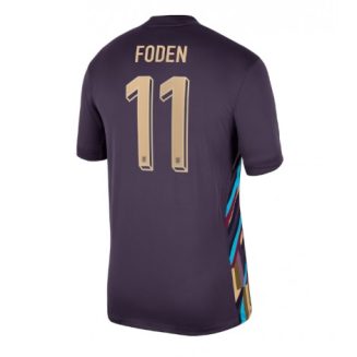 Engeland Phil Foden #11 Uitshirt EK 2024 Voetbalshirts Korte Mouw