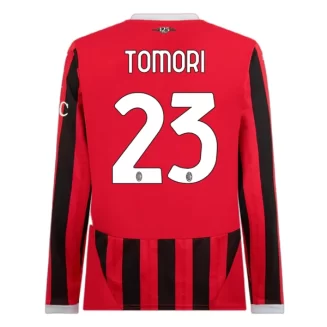 Goedkope AC Milan Fikayo Tomori #23 Thuisshirt 2024-2025 Lange Mouwen Kopen