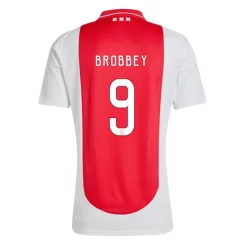 Goedkope Ajax Brian Brobbey #9 Thuisshirt 2024-2025 Korte Mouw Kopen