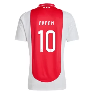 Goedkope Ajax Chuba Akpom #10 Thuisshirt 2024-2025 Korte Mouw Kopen