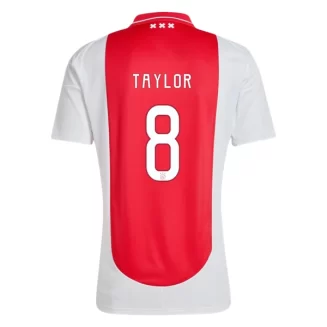 Goedkope Ajax Kenneth Taylor #8 Thuisshirt 2024-2025 Korte Mouw Kopen