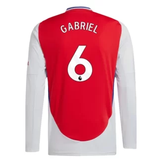 Goedkope Arsenal Gabriel Magalhaes #6 Thuisshirt 2024-2025 Lange Mouwen Kopen