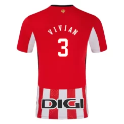 Goedkope Athletic Bilbao Dani Vivian #3 Thuisshirt 2024-2025 Korte Mouw Kopen