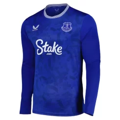 Goedkope Everton Amadou Onana #8 Thuisshirt 2024-2025 Lange Mouwen Kopen-1