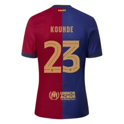 Goedkope FC Barcelona Jules Kounde #23 Thuisshirt 2024-2025 Korte Mouw Kopen