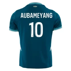 Goedkope Olympique de Marseille Pierre-Emerick Aubameyang #10 Uitshirt 2024-2025 Korte Mouw Kopen