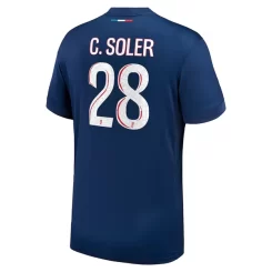 Goedkope Paris Saint-Germain Carlos Soler #28 Thuisshirt 2024-2025 Korte Mouw Kopen