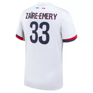 Goedkope Paris Saint-Germain Warren Zaire-Emery #33 Uitshirt 2024-2025 Korte Mouw Kopen