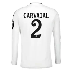 Goedkope Real Madrid Daniel Carvajal #2 Thuisshirt 2024-2025 Lange Mouwen Kopen