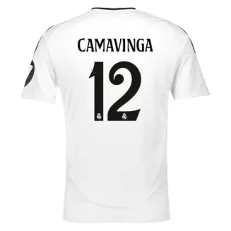 Goedkope Real Madrid Eduardo Camavinga #12 Thuisshirt 2024-2025 Korte Mouw Kopen