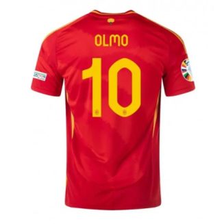 Goedkope Spanje Dani Olmo #10 Thuisshirt EK 2024 Voetbalshirts Korte Mouw Kopen