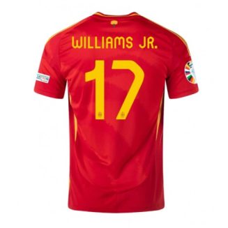 Goedkope Spanje Nico Williams #17 Thuisshirt EK 2024 Voetbalshirts Korte Mouw Kopen