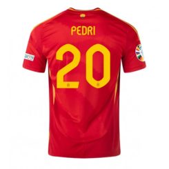 Goedkope Spanje Pedri Gonzalez #20 Thuisshirt EK 2024 Voetbalshirts Korte Mouw Kopen