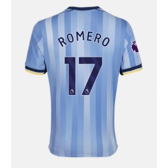 Goedkope Tottenham Hotspur Cristian Romero #17 Uitshirt 2024-2025 Voetbalshirts Korte Mouw Kopen