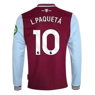 Goedkope West Ham United Lucas Paqueta #10 Thuisshirt 2024-2025 Lange Mouwen Kopen