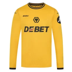 Goedkope Wolves Pedro Neto #7 Thuisshirt 2024-2025 Lange Mouwen Kopen-1