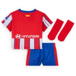 Kids Atletico Madrid Thuisshirt 2024-2025 Voetbalshirts Korte Mouw (+ Korte broeken)-1