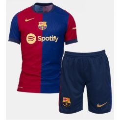 Kids Barcelona Frenkie de Jong #21 Thuisshirt 2024-2025 Korte Mouw (+ Korte broeken)-1