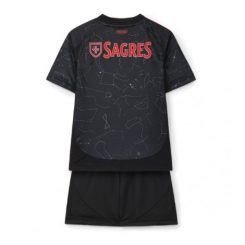 Kids Benfica Uitshirt 2024-2025 Voetbalshirts Korte Mouw (+ Korte broeken)-1