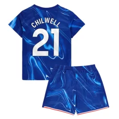 Kids Chelsea Chilwell #21 Thuisshirt 2024-2025 Korte Mouw (+ Korte broeken)