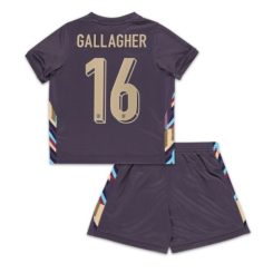 Kids Engeland Conor Gallagher #16 Uitshirt EK 2024 Voetbalshirts Korte Mouw (+ Korte broeken)