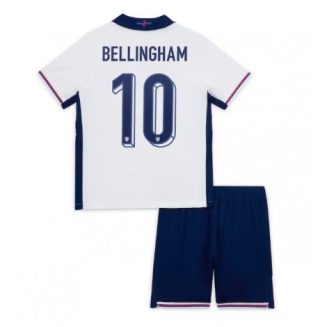 Kids Engeland Jude Bellingham #10 Thuisshirt EK 2024 Voetbalshirts Korte Mouw (+ Korte broeken)