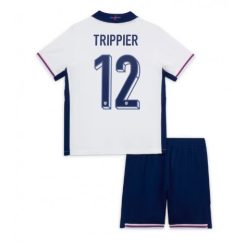 Kids Engeland Kieran Trippier #12 Thuisshirt EK 2024 Voetbalshirts Korte Mouw (+ Korte broeken)