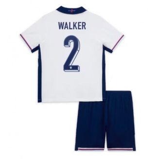 Kids Engeland Kyle Walker #2 Thuisshirt EK 2024 Voetbalshirts Korte Mouw (+ Korte broeken)