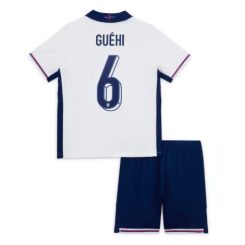 Kids Engeland Marc Guehi #6 Thuisshirt EK 2024 Voetbalshirts Korte Mouw (+ Korte broeken)