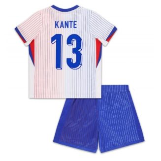 Kids Frankrijk Kante #13 Uitshirt EK 2024 Voetbalshirts Korte Mouw (+ Korte broeken)