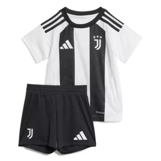 Kids Juventus Thuisshirt 2024-2025 Korte Mouw (+ Korte broeken)