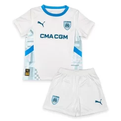 Kids Olympique de Marseille Thuisshirt 2024-2025 Korte Mouw (+ Korte broeken)