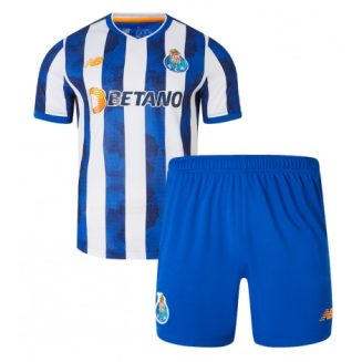Kids Porto Thuisshirt 2024-2025 Voetbalshirts Korte Mouw (+ Korte broeken)