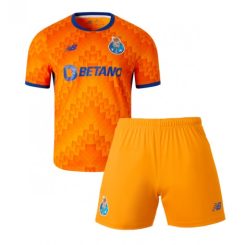 Kids Porto Uitshirt 2024-2025 Voetbalshirts Korte Mouw (+ Korte broeken)