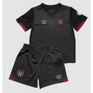 Kids West Ham United Uitshirt 2024-2025 Voetbalshirts Korte Mouw (+ Korte broeken)