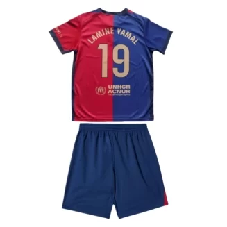 Kids Barcelona Lamine Yamal #19 Thuisshirt 2024-2025 Korte Mouw (+ Korte broeken)