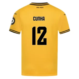 Kopen Wolves Matheus Cunha #12 Thuisshirt 2024-2025 Korte Mouw