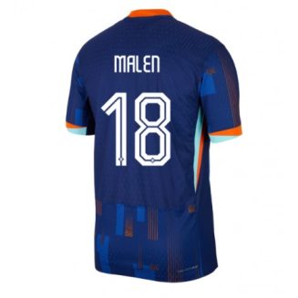 Nederland Donyell Malen #18 Uitshirt EK 2024 Voetbalshirts Korte Mouw