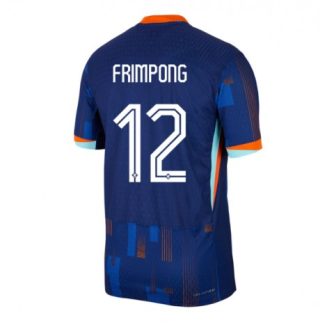 Nederland Jeremie Frimpong #12 Uitshirt EK 2024 Voetbalshirts Korte Mouw