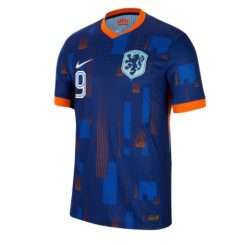 Nederland Wout Weghorst #9 Uitshirt EK 2024 Voetbalshirts Korte Mouw-1