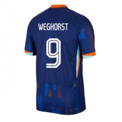 Nederland Wout Weghorst #9 Uitshirt EK 2024 Voetbalshirts Korte Mouw