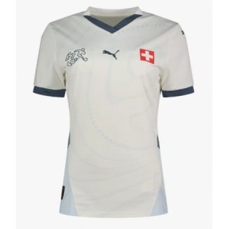 Zwitserland Uitshirt EK 2024 Voetbalshirts Korte Mouw