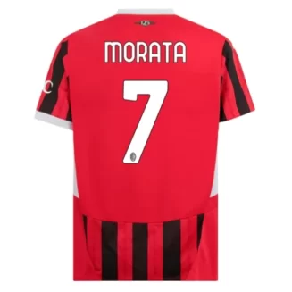 Kopen AC Milan Álvaro Morata #7 Thuisshirt 2024-2025 Korte Mouw