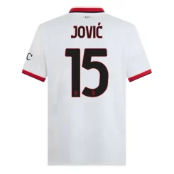 Kopen AC Milan Luka Jović #15 Uitshirt 2024-2025 Korte Mouw