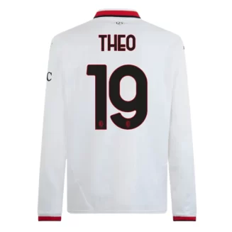 Kopen AC Milan Theo Hernandez #19 Uitshirt 2024-2025 Lange Mouwen