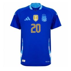 Kopen Argentinië Alexis Mac Allister #20 Uitshirt Copa América 2024 Korte Mouw-1